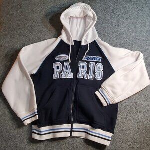 Euro Souvenir Mens Hoodie Sweatshirt Size M Medium Paris France Montmartre Sacre